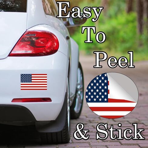 US United States of America USA Flag Car Truck Window Decal Sticker Patriotic Auto Bumper Vinyl for Car Truck (3x5 Inch) in Saudi Arabia