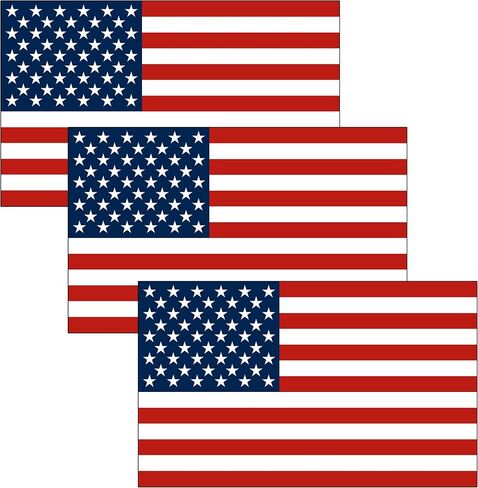 US United States of America USA Flag Car Truck Window Decal Sticker Patriotic Auto Bumper Vinyl for Car Truck (3x5 Inch) in Saudi Arabia