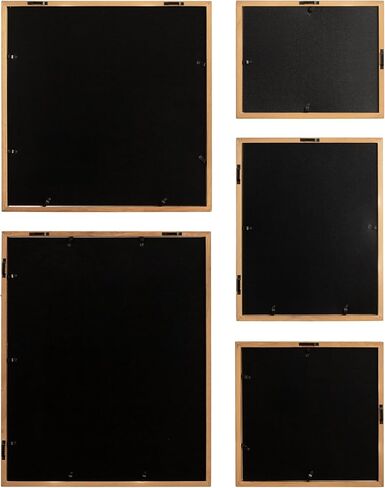 Kate and Laurel Gallery Contemporary Rectangle Minimal Graphic Praphic Framed Set من 5 ؛ أحجام متفاوتة. بني ريفي حديثة من المكونة من خمس قطع جدار فني لصالح إطار الجدار المعرض في غرفة المعيشة ديكور جدار المعيشة in Saudi Arabia
