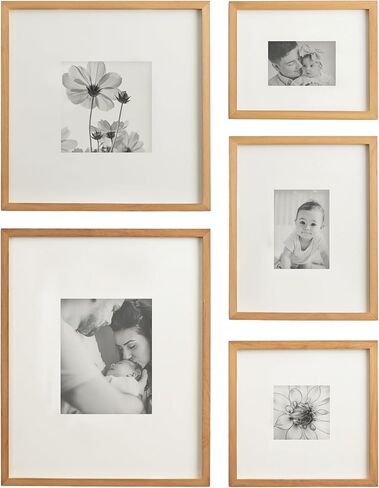 Kate and Laurel Gallery Contemporary Rectangle Minimal Graphic Praphic Framed Set من 5 ؛ أحجام متفاوتة. بني ريفي حديثة من المكونة من خمس قطع جدار فني لصالح إطار الجدار المعرض في غرفة المعيشة ديكور جدار المعيشة in Saudi Arabia