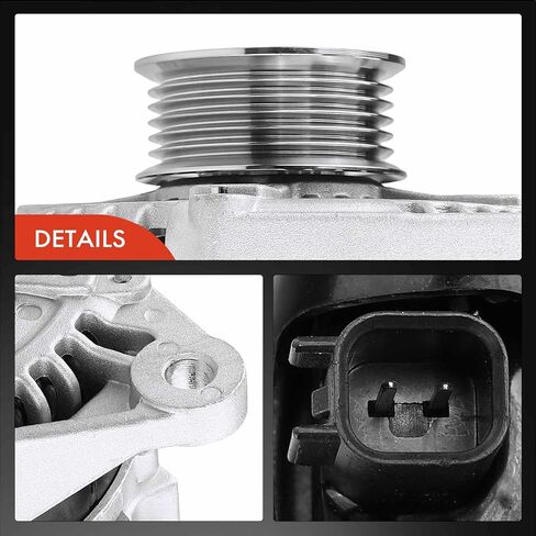 A-Premium Convaliater متوافق مع Dodge RAM 1500 07-08 ، Durango 07-09 ، Dakota 08-10 & Ram Dakota 2011 & Mitsubishi Raider ، 3.7L 4.7L ، 12V 136A CW 6-Grove Pulley ، استبدال# 421000-0591 ، 421000-0430 in Saudi Arabia