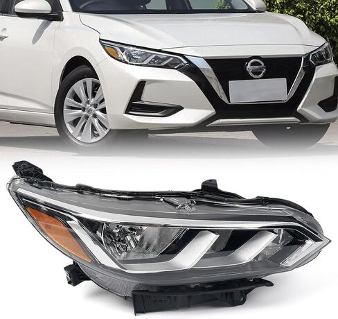 تجميع المصباح LED LED LED مناسب لـ Nissan Sentra S/SV 2020 2021 2022 LH PRESSION OE ASSER PRESSION NI2502277 Left Driver Side in Kuwait