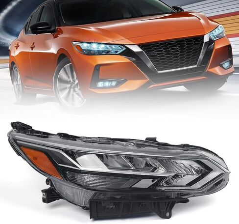 تجميع المصباح LED LED LED مناسب لـ Nissan Sentra S/SV 2020 2021 2022 LH PRESSION OE ASSER PRESSION NI2502277 Left Driver Side in Kuwait