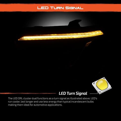 AKKON - Fits 2014-2021 Toyota Tundra [Halogen Type] Projecot Black Headlights Pair w/LED DRL Sequential Turn Signal in Saudi Arabia
