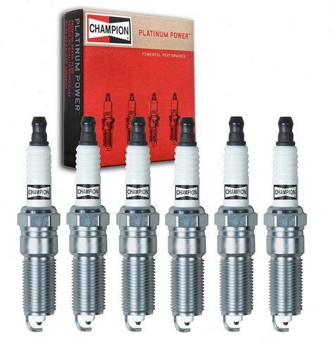 6 PC Champion Platinum Sparks متوافقة مع شيفروليه كامارو 3.6L V6 2010-2015 in Saudi Arabia
