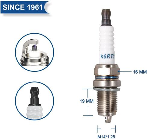 2PK Torch K6RTC SPACK SLUP استبدال لـ NGK BKR5E-11 V-LINE 33 BKR6E BKR6ES FR6E-D SILP FACK ، لسدادات Spark K20PR-U Denso ، لسد Spark DR15YC السريع ، لسدادات البطل RC10YC Spark ، OEM ، OEM ، OEM in Saudi Arabia