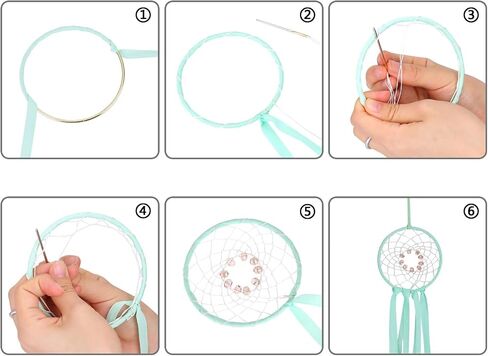 Patelai 20 Pcs Metal Floral Hoop Dream Catcher Rings, Silver Metal Rings for DIY, 5 Sizes Crafts Metal Floral Hoop for Floral Macrame Hoop Wall Hanging Dream Catcher and Crafts in Saudi Arabia