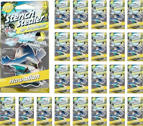 Car Air Fresheners- Long Lasting Scent, Odor Eliminator, Home Essentials, Fresh Fragrance- 96 Pack- Hawaiian in Kuwait