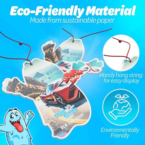 Car Air Fresheners- Long Lasting Scent, Odor Eliminator, Home Essentials, Fresh Fragrance- 96 Pack- Hawaiian in Kuwait