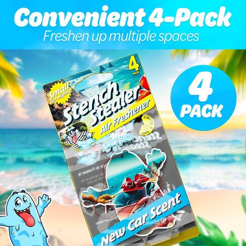 Car Air Fresheners- Long Lasting Scent, Odor Eliminator, Home Essentials, Fresh Fragrance- 96 Pack- Hawaiian in Kuwait