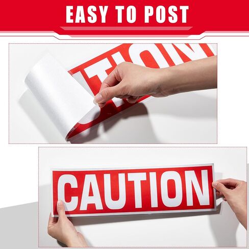 4 Pcs Caution Horses Trailer Decals Stickers 16.1 x 4.6 Inch Reflective Red Caution Horse Sticker Safety Kit for Trailer Safety Warning Decal Decor Camper Decor in Saudi Arabia