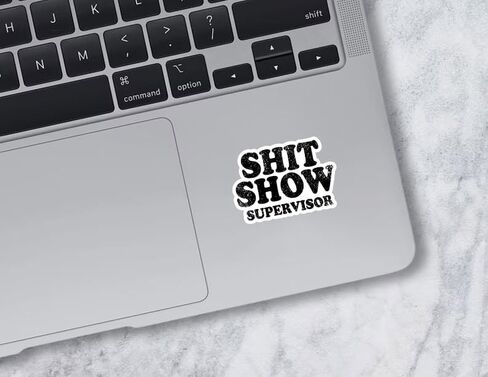 (3pcs) Shit Show Supervisor Sticker, Sarcastic Stickers, Motivational Stickers, Water Assistant Decals Mechanic Stickers for Laptop, Phone, Kindle Stickers, Contruction Stickers (Size 3") in Saudi Arabia