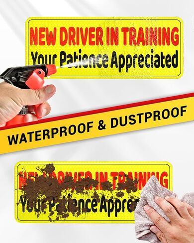 Student Driver Magnet for Car, 3-Pack, Ultra Reflectivity Student Driver Sticker Girls Boys, Removable/Reusable, Weatherproof New Drivers Magnet Funny Safety Warning Sticker Signs, Pink/Student in Saudi Arabia