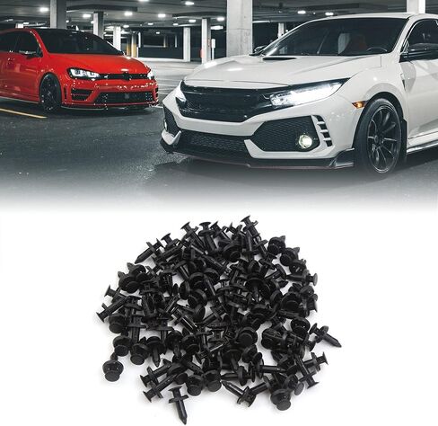 Uxcell 100pcs 6mm Hole Dia Clips Plastic Push Type Prochet Retainer Fastener Pumper Pin in Saudi Arabia