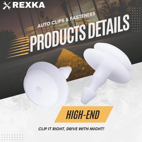 Rexka 10pcs Cowl Vent Retainers Clips 66820-3S500-C1 for Nissan Frontier, Xterra, NV1500, NV2500, NV3500 - Nissan Cowl Grille Retainer 66820-3S500 in Saudi Arabia