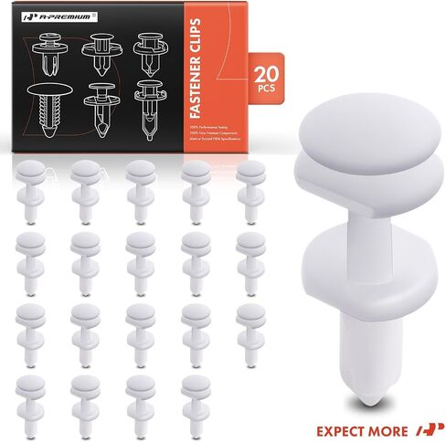 A-Premium 20pcs لوحة باب Nylon Door Pane Clips Push-type متوافق مع شيفروليه تاهو ، الضواحي ، السترة ، بيك آب ، C1500 Suburban ، C2500 ، K1500 & GMC Yukon ، Jimmy ، Pickup-Hole 6.35mmmm. in Saudi Arabia