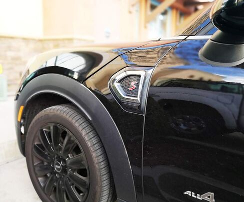 عدسة Ijdmtoy المدخنة الكاملة العنبر LED Dynamic Sequential Blink Fender Side Marker Light متوافق مع 2017-2024 Mini Cooper F60 Countryman ، استبدل مصابيح Sidemarker Clear Clear in Kuwait