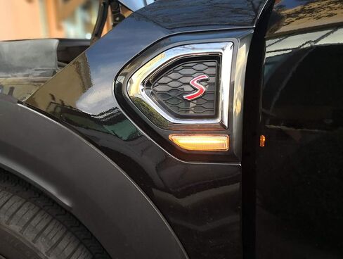 عدسة Ijdmtoy المدخنة الكاملة العنبر LED Dynamic Sequential Blink Fender Side Marker Light متوافق مع 2017-2024 Mini Cooper F60 Countryman ، استبدل مصابيح Sidemarker Clear Clear in Kuwait
