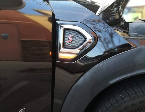 عدسة Ijdmtoy المدخنة الكاملة العنبر LED Dynamic Sequential Blink Fender Side Marker Light متوافق مع 2017-2024 Mini Cooper F60 Countryman ، استبدل مصابيح Sidemarker Clear Clear in Kuwait