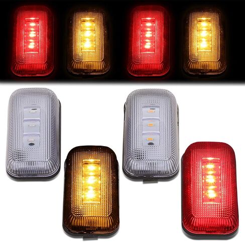 سلالة السيارات 4pc مقطورة سرير دالي السرير LED علامة جانبية ضوء متوافق مع Chevy Silverado/GMC Sierra 2500HD 3500HD 15-19 Clear in Kuwait