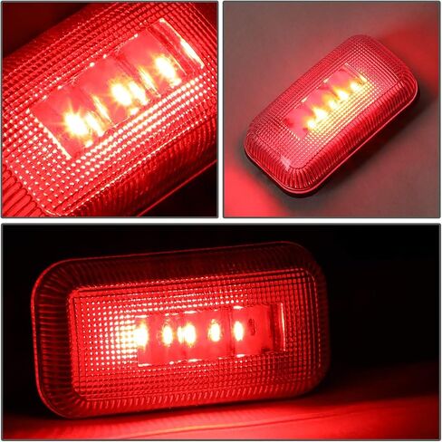 سلالة السيارات 4pc مقطورة سرير دالي السرير LED علامة جانبية ضوء متوافق مع Chevy Silverado/GMC Sierra 2500HD 3500HD 15-19 Clear in Kuwait