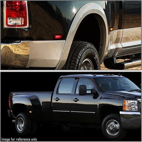 سلالة السيارات 4pc مقطورة سرير دالي السرير LED علامة جانبية ضوء متوافق مع Chevy Silverado/GMC Sierra 2500HD 3500HD 15-19 Clear in Kuwait