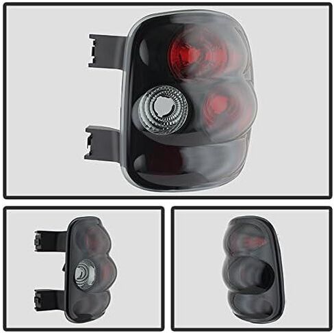 AKKON - For 1999-2004 Chevy Silverado Sierra Stepside Model Black Bezel Tail Lights Rear Brake Driver/Passenger Lamps in Saudi Arabia