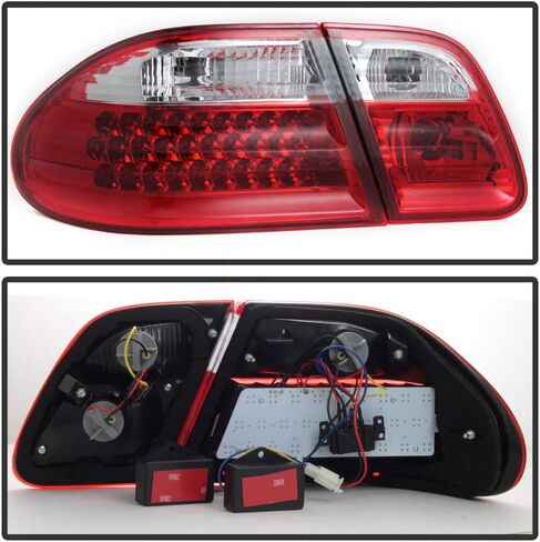 Acanii-لعام 1996-2002 Mercede-Benz W210 E300 E320 E430 E55 Red Clear LED LED LIGH in Saudi Arabia