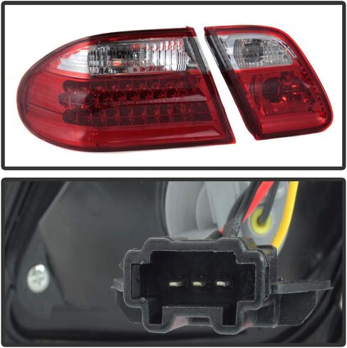 Acanii-لعام 1996-2002 Mercede-Benz W210 E300 E320 E430 E55 Red Clear LED LED LIGH in Saudi Arabia