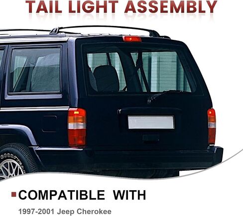 Tail Lights Assembly Compatible with 1997-2001 Jeep Cherokee, Rear Light Taillights Replacement # CH2800128 CH2801128 in Kuwait