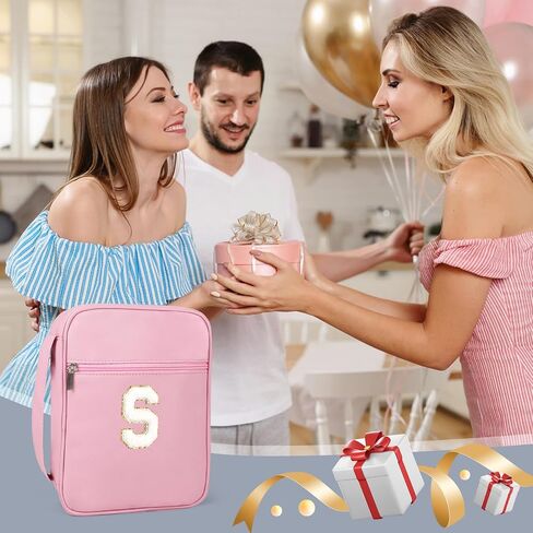 Bible Covers for Girls, Fruobeyla Pink Bible Cases for Woman PU Leather Bible Carrying Case for Women, Large Book Cover with Handle and Zippered Pocket for Kids, 10.2" X 7.8" X 2.7" Pink (Letter K) in Kuwait