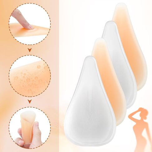 Geyoga 8 Pcs Camels Pads Toes Concealer Seamless Hider Reusable Silicone Anti Camels Cover Insert Guard for Women Girls in Kuwait