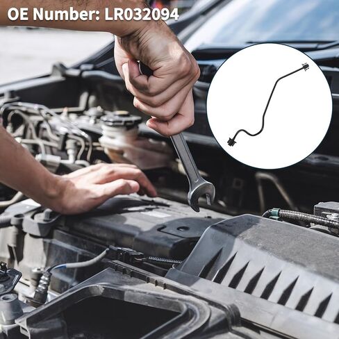 Radiator Hose for Land Rover LR2 2013-2015 Good Sealing No.LR032094 Engine Expansion Tank Reservoir Overflow Hose Pipe Black 1 Pc in Saudi Arabia