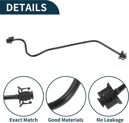 Radiator Hose for Land Rover LR2 2013-2015 Good Sealing No.LR032094 Engine Expansion Tank Reservoir Overflow Hose Pipe Black 1 Pc in Saudi Arabia