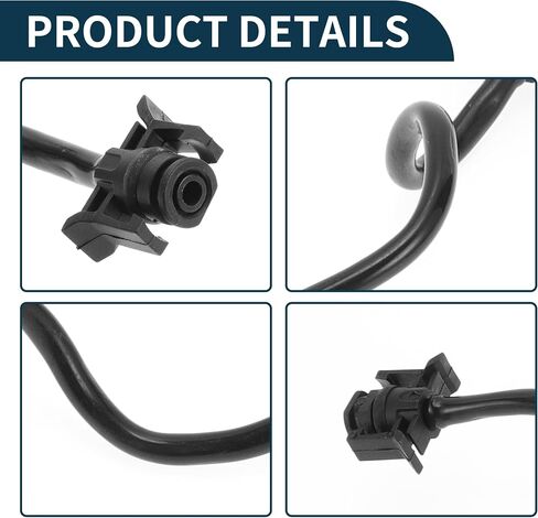 Radiator Hose for Land Rover LR2 2013-2015 Good Sealing No.LR032094 Engine Expansion Tank Reservoir Overflow Hose Pipe Black 1 Pc in Saudi Arabia