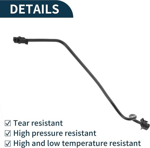 Radiator Hose for Land Rover LR2 2013-2015 Good Sealing No.LR032094 Engine Expansion Tank Reservoir Overflow Hose Pipe Black 1 Pc in Saudi Arabia