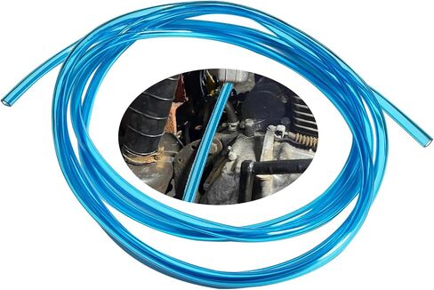 Fuel Vent Line Hose Petrol Gas Oil Tube Pipe,118.1 Inches Long 0.2 Inches Id 0.31 Inches Od Motorcycle Carburetor Fuel Pipe Universal For Atv Dirt Bike Go Kart Moped Pocket Bike (Blue) in Kuwait