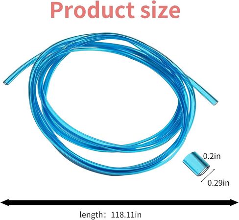 Fuel Vent Line Hose Petrol Gas Oil Tube Pipe,118.1 Inches Long 0.2 Inches Id 0.31 Inches Od Motorcycle Carburetor Fuel Pipe Universal For Atv Dirt Bike Go Kart Moped Pocket Bike (Blue) in Kuwait