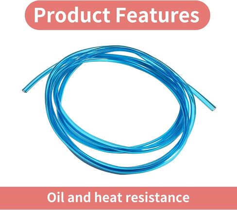 Fuel Vent Line Hose Petrol Gas Oil Tube Pipe,118.1 Inches Long 0.2 Inches Id 0.31 Inches Od Motorcycle Carburetor Fuel Pipe Universal For Atv Dirt Bike Go Kart Moped Pocket Bike (Blue) in Kuwait