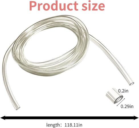 Fuel Vent Line Hose Petrol Gas Oil Tube Pipe,118.1 Inches Long 0.2 Inches Id 0.31 Inches Od Motorcycle Carburetor Fuel Pipe Universal For Atv Dirt Bike Go Kart Moped Pocket Bike (Blue) in Kuwait