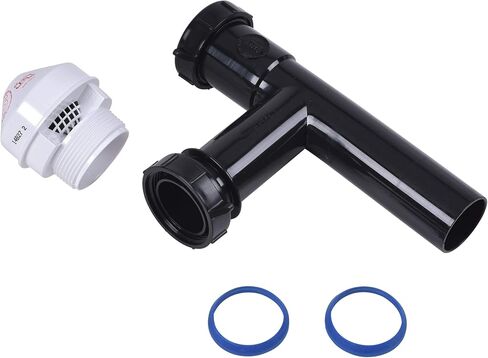 Oatey 39228 1.5 "6 DFU Sure-Vent AAV مع محول PVC ، 1.5 بوصة ، أبيض in Kuwait