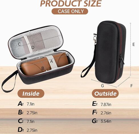 Hard Protective Case for Ray-Ban Meta Smart Glasses – Compatible with Wayfarer/Skyler/Headliner & Charging Box – Durable Travel Eyewear Case with Soft Interior & Wrist Strap (Black) in Saudi Arabia