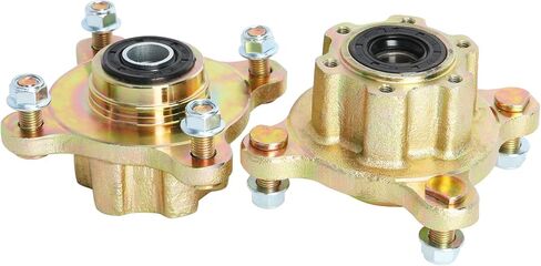 GO KART HYRALIC FORT FOOR BAKE TWIN DIRCAN CARDARS ASSEMBLY لـ DIY UTV ATV 4 Wheeler Quad Go Kart GOLF CART 4WD - تشمل الدوارات ، والمفاصل التوجيهية ومراكز العجلات (4 مسمار) in Kuwait