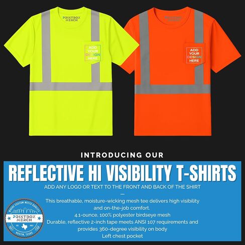 قميص عاكس Hi Vis Custom للرجال ، قمصان فتيان الرطوبة ، Hi رؤية ANSI 107 فائدة بناء أعمال السلامة in Kuwait