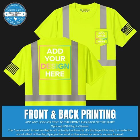 قميص عاكس Hi Vis Custom للرجال ، قمصان فتيان الرطوبة ، Hi رؤية ANSI 107 فائدة بناء أعمال السلامة in Kuwait
