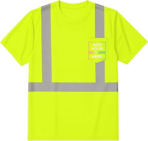 قميص عاكس Hi Vis Custom للرجال ، قمصان فتيان الرطوبة ، Hi رؤية ANSI 107 فائدة بناء أعمال السلامة in Kuwait