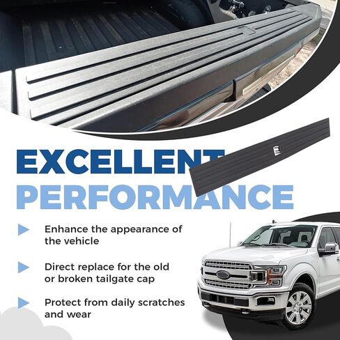 تقليم الباب الخلفي Ecotric Center متوافق مع 2015-2020 Ford F150 F-150 استبدال FL3Z9940602B FO1904135 مرنة CAP FLEX CAP TOP COPROTTOR in Saudi Arabia