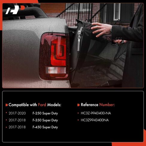 A-Premium Tailgate Handgate-نوع الطاقة-متوافق مع 2017-2020 Ford F-250 Super Duty ، 2017-2018 F-350/F-450 Super Duty ، مع ACESS الذكية ، مع ثقب الكاميرا ومصباح ، مقبض LIFTGATE in Saudi Arabia
