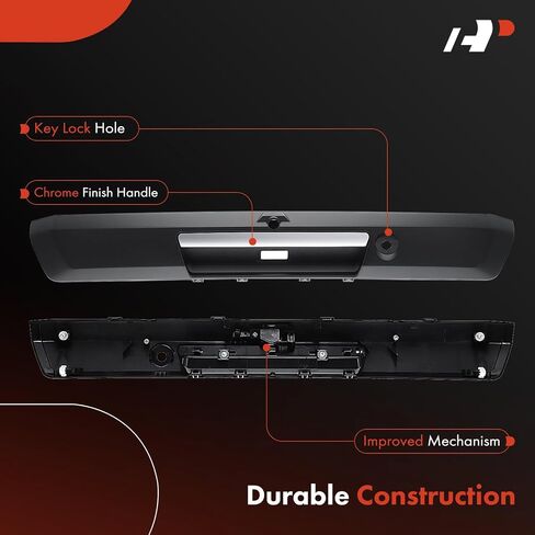 A-Premium Tailgate Handgate-نوع الطاقة-متوافق مع 2017-2020 Ford F-250 Super Duty ، 2017-2018 F-350/F-450 Super Duty ، مع ACESS الذكية ، مع ثقب الكاميرا ومصباح ، مقبض LIFTGATE in Saudi Arabia