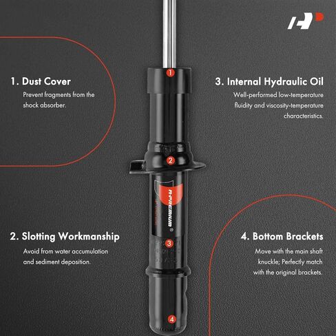 A-Premium Front Shock Absorber Strut Assembly Compatible with Chrysler Sebring 1996-2002, Cirrus 1995-2000 & Dodge Stratus 1995-2002 & Plymouth Breeze 1996-2000, 2-PC Set in Saudi Arabia